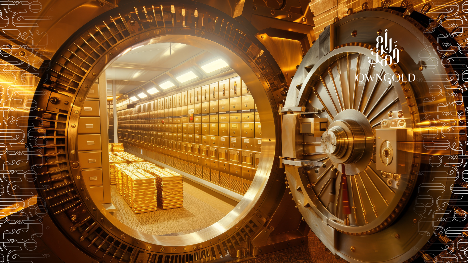 Gold Prices: Large Gold value filled with gold bars.