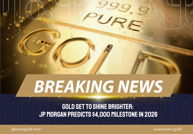 Gold price forecast: Picture of gold bar with breaking next text overlay